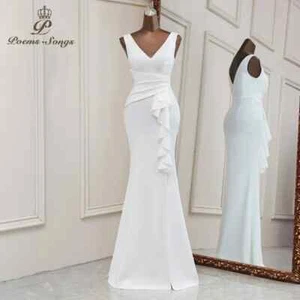 Elegant white Evening prom dress Bridal dresses Bridesmaid graduations dresses - Picture 1 of 29