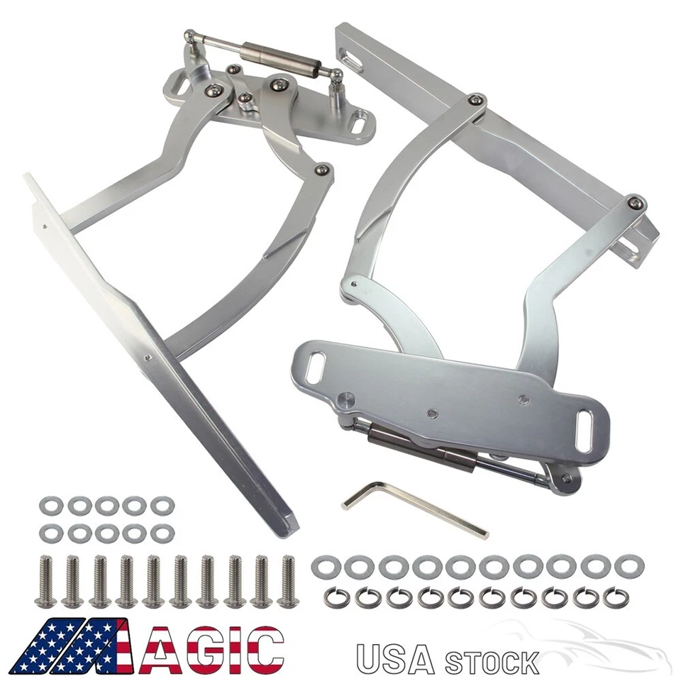 Billet Hood Hinge Kit Pair For Chevrolet Camaro & Pontiac Firebird 1970-1981  Foto 1 de 4