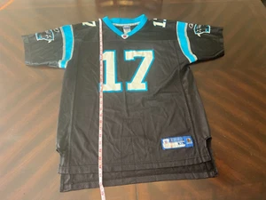 Carolina Panthers Jake Delhomme Reebok Youth Size XL (18-20) Jersey NFL Black - Picture 1 of 12