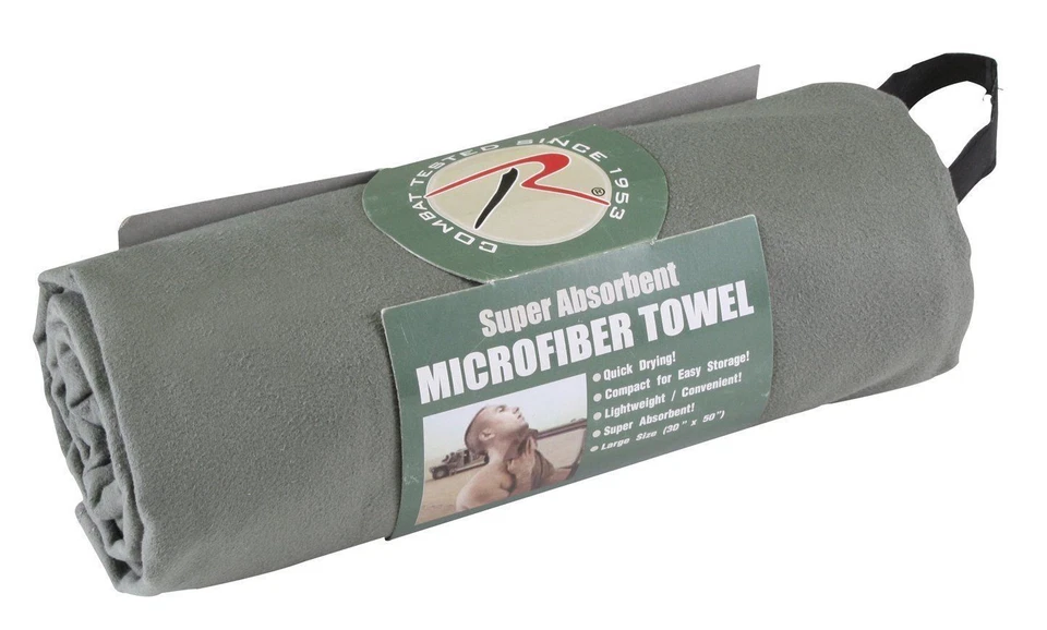 Toalla de mano multiusos Rothco 98 nueva de microfibra verde follaje Foto 1 de 1