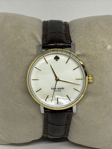 Orologio Kate Spade New York 0005 donna pelle marrone scuro quadrante analogico quarzo EY138