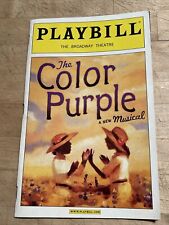 THE COLOR PURPLE June 2006 Broadway Playbill! LACHANZE Brandon Victor Dixon +!