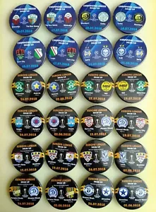 All 2018 - 2019 Q ROUND EUROPA LEAGUE EL eurocups match badges - Picture 1 of 6