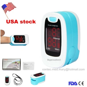 Finger Pulse Oximeter Blood Oxygen Meter Sensor Portable SPO2 Monitor Heart Rate - Picture 1 of 11