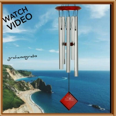 NEW WOODSTOCK CHIMES OF POLARIS WIND CHIME SILVER DCS22 FREE SHIPPING - Image 1 of 4