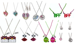 NWT Justice for Girls 2pc Necklace Sets Sisters BFF Mother Daughter UPICK! - Picture 1 of 1