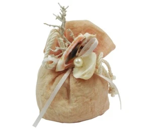 Bomboniere Matrimonio Linea Mare Sacchetto Rosa Conchiglie Perlina - Foto 1 di 1