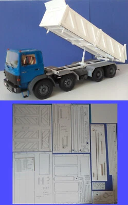 Polystyrol Modell Bausatz Truck LKW Dreiseitenkipper für 4-Achs LKW 1/24 CNC(04) - Bild 1 von 4