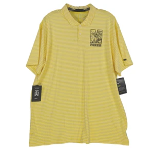 Herren Nike TW Poloshirt XL gelb Poker Motiv WSOP Las Vegas Casino Glücksspiel - Bild 1 von 17