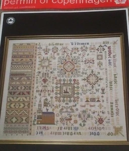 TABLA DE PUNTO DE CRUZ PERMIN 1663 SAMPLER - Imagen 1 de 4