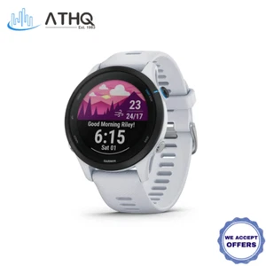 Garmin Forerunner 255 Music Smartwatch Whitestone 010-02641-31 010-02641-21 - Picture 1 of 6