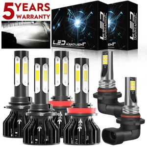 For 2016 2017 2018 Dodge RAM 1500 2500 3500 LED Headlight Hi/Lo+Foglight Bulb K9 - Picture 1 of 18
