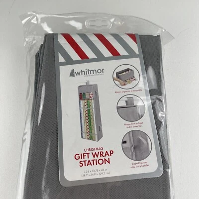 Nuevo Organizador de Varilla de Armario Estación de Envoltura de Regalo Colgante de Navidad Whitmor Portátil Foto 1 de 4