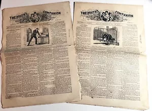 THE YOUTH'S COMPANION ~ Lot of 1873 and 1900 Magazines - Imagen 1 de 2