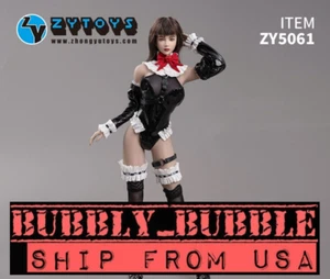 1/6 Maid Lingeries Bodysuit Set For 12" PHICEN Worldbox Hot Toys Figure ☆USA☆ - Picture 1 of 5
