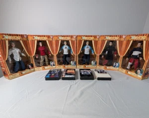 NSYNC 2000 Living Toyz Justin X2 Joey Lance JC Chris SET COMPLETO + 4 nastri VHS - Foto 1 di 15
