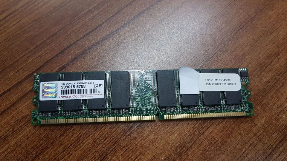 TRANSCEND TS128MLD64V3E PC2700 1GB Memory 333 MHz, DDR - Image 1 of 1