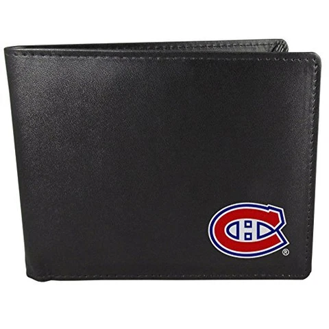 NHL Mens Montreal Canadiens Bi-fold Wallet One Size Black Cover