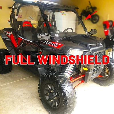 For 2011 2012 Polaris RZR 570 800S 800 XP 900 Full Windshield Polycarbonate UTV - Image 1 of 4