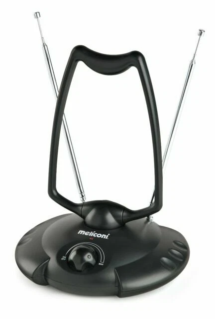 Meliconi AT-38 Antenna TV da Interni - Nera