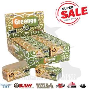 Cartine Greengo Rolls Slim Senza Cloro Non Sbiancato 4metr 1 scatola (24 rotoli) - Photo 1 sur 2