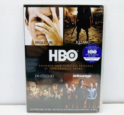 HBO Series Episode Mix (DVD) Deadwood, Biglove, Rome, Entourage (New Sealed) Foto 1 de 2