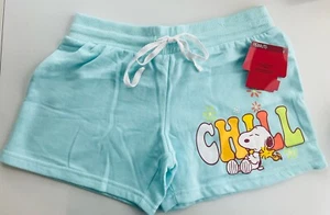 Womens (Juniors) Small Blue Peanuts Snoopy & Woodstock Chill shorts - Picture 1 of 3