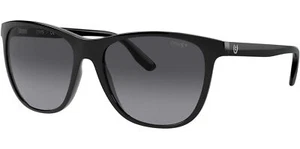 Chaps Women's Black Rounded Cat Eye Sunglasses w/ Gradient Lens CP5004 50018G 57 - Picture 1 of 4