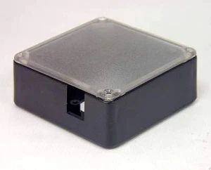 Lot of 4. Project box / Project Enclosure Black 3.3" Sq with Lid. New. - Picture 1 of 4