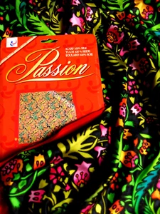 Arty's Passion Seidentuch "CONTRAST",90x90,Twill 8,handcoloriert - NEU/OVP - Bild 1 von 6