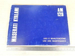 ORIGINAL MASERATI KYALAMI WARTUNGSHANDBUCH 1978 - Bild 1 von 9