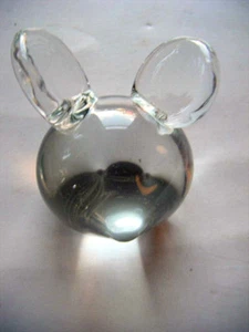 art glass paperweight cute mouse signed  Vitrix 1982see - Picture 1 of 2