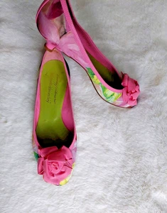 Russell&Bromley Women's shoes size UK 4/36.5/Multicolour/Pink/Wedding/Party - Picture 1 of 5