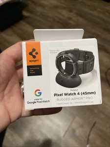 Spigen [Rugged Armor Pro] Hülle | für Pixel Watch 4 (45mm) Uhrenarmband mit Ständer! - Bild 1 von 3