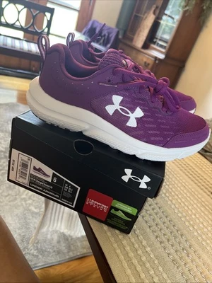 Under Armour Women’s Charged Assert 10 Purple Running Shoes Size 6 - Image 1 of 4