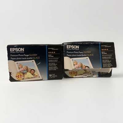 Epson Premium Photo Paper, 68 lbs., High-Gloss, Borderless, 4" x 6", 150 Sheets - Image 1 of 4