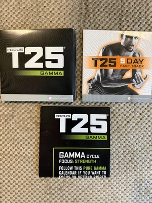 Focus T25 Gamma Beachbody 4 Disc DVD Workout Set - Image 1 of 4