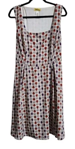 Yellow Star ModCloth Sleeveless Owl Print Dress Plus Size 2XL Quirky Retro Pinup - Picture 1 of 8