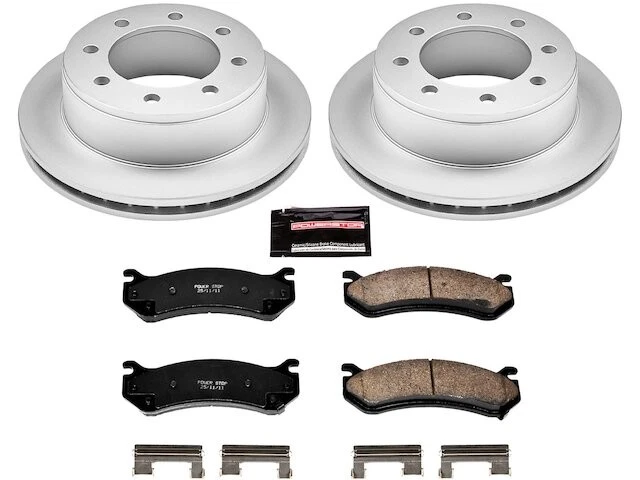 Pastilha de freio traseira e kit de rotor para 2001-2010 GMC Sierra 2500 HD 2002 2003 QQ729ZQ - Imagem 1 de 1
