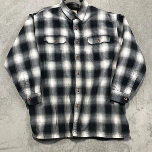 Red Head Fleece Lined Flannel Jacket Men Size 2TG Black & White Plaid Workwear - Picture 1 of 7
