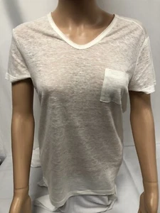 T-Shirt Donna BelAir 100% Lino Taglia XS Colore Bianco Nuovo !!! - Foto 1 di 5