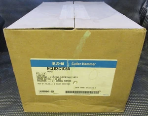 EATON ECL03C1C6A 6-P 30A NEMA 1 CONTENITORE 480V BOBINA CONTATTORE ILLUMINAZIONE CN35 A202 - Foto 1 di 8