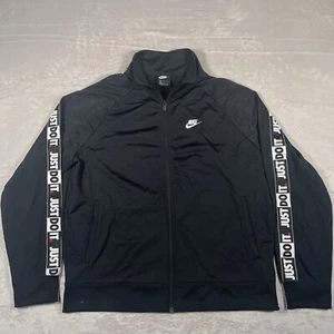 Nike Sportswear Active Full Zip Track Jacket Just Do It PK Tape Uomo XL Nero - Foto 1 di 9