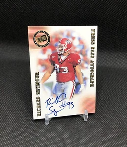 2001 Press Pass SE Richard Seymour ON CARD AUTO BLUE INK SSP ROOKIE CARD! RARE! - Picture 1 of 19
