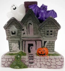 De colección Años 90 Casa Embrujada Halloween Vela Cera Decoración Fantasma Murciélago Calabaza De Colección - Imagen 1 de 17