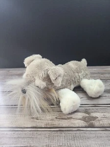 Webkinz Ganz Schnauzer Dog Puppy Plush Gray White With Beard No code 8" - Picture 1 of 8