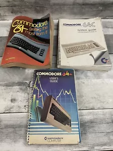Vintage COMMODORE 64User's Guide 64C system guide LOt of 3 Good Condition - Picture 1 of 5