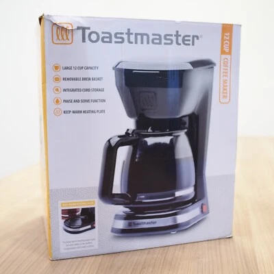 Toastmaster 12 Cup Coffee Maker TM-128CM Black  - Image 1 of 4