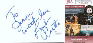 LYNDA CARTER LYLE WAGGONER  Signed Autograph 4x6 JSA Wonder Woman