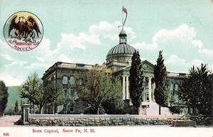 LP41 State Capitol Santa Fe  View New Mexico Postcard - Picture 1 of 2